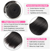 Straight Hair Brazilian Hair Bundle Natural Color Human Hair Extension