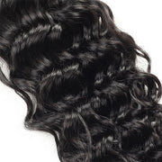 Malaysian Water Wave 3 Bundles with Closure Virgin Human Hair