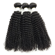 Brazilian Curly Hair 3 Bundles With Lace Closure