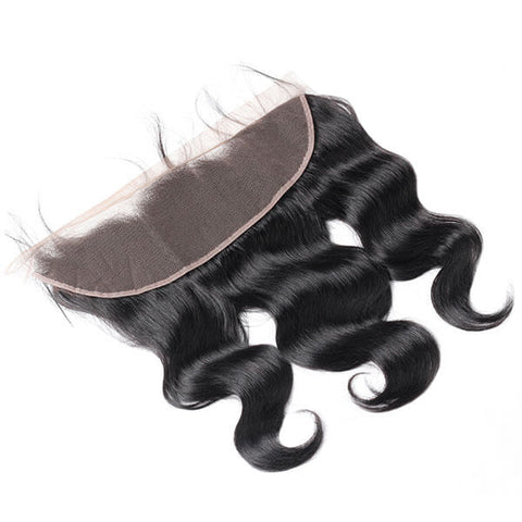 Human Virgin Malaysian Body Wave Hair 4 Bundles with 13*4 Frontal