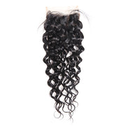 Malaysian Water Wave 3 Bundles with Closure Virgin Human Hair