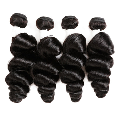 Brazilian Loose Wave Hair Bundles 4 Bundles