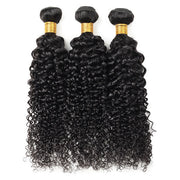 100% Indian Virgin Curly Wave 3 Bundles Non Remy Human Hair Bundles