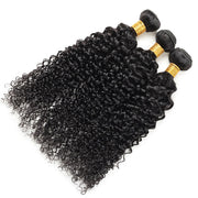 100% Indian Virgin Curly Wave 3 Bundles Non Remy Human Hair Bundles