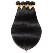 Malaysian Straight Hair 4 Bundles Virgin Human Hair Extensions