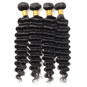 Indian Deep Wave 4 Bundles Virgin Human Hair