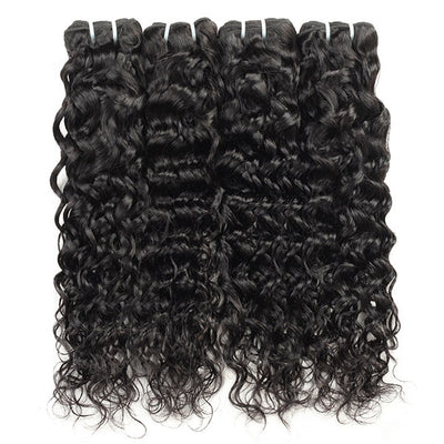 Malaysian Water Wave 4 Bundles Virgin Human Hair