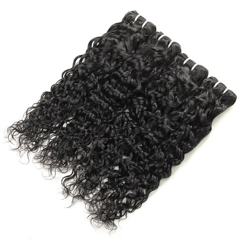 Indian Water Wave 4 Bundles Human Hair Extensions