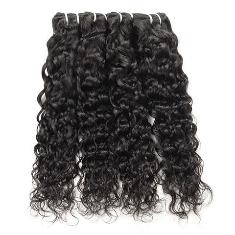 Indian Water Wave 4 Bundles Human Hair Extensions