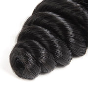 Virgin Hair Extensions Natural Black Color Can Be Dyed