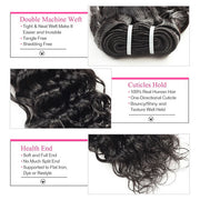 Malaysian Water Wave 3 Bundles Virgin Human Hair