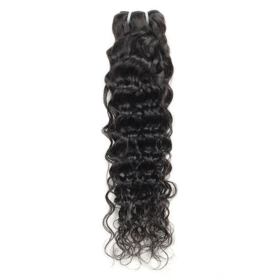 indian hair bundles 100% unprocessed water wave human hair extensions for black woman double weft